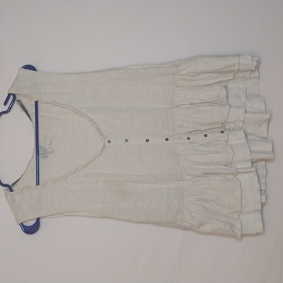 Anthropologie Pilcro Chrissy Babydoll Top, Size M (Size L-XL) Cream - Picture 1 of 2